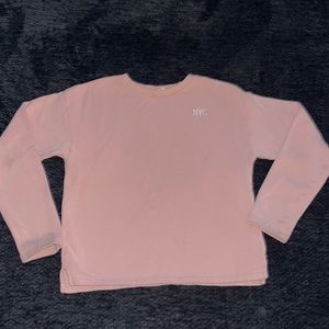 Girl pink sweater